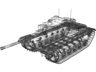 M48A5 Patton 3D Model preview