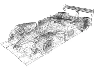 Peugeot 908 Le Mans 3D Model preview
