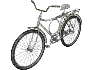 City Bicycle 3D Model preview