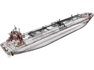 LNG Tanker 3D Model preview