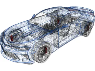Chevrolet Camaro SS (2016) 3D Model preview