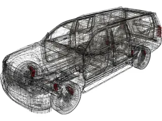 Chevrolet Suburban (2014) 3D Model preview