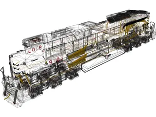 Union Pacific 3D Model preview