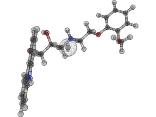Protein Molecule 3D Model preview