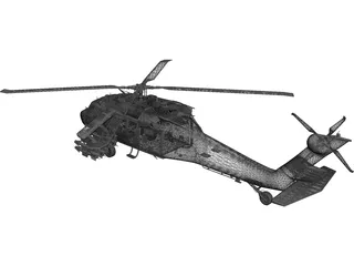 Sikorsky UH-60 Black Hawk 3D Model preview