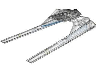 Star Trek Vulcan Shuttle Surak 3D Model preview