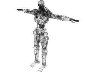 T-600 Terminator Robot 3D Model preview