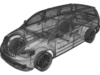Chrysler Town and Country (2012) 3D Model preview