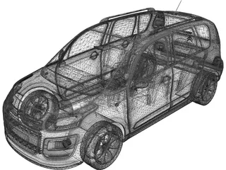 Citroen C3 Picasso (2013) 3D Model preview