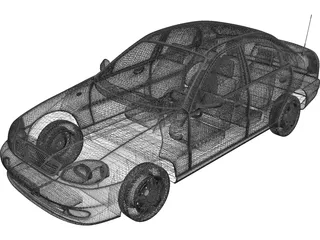 Daewoo Lanos (2012) 3D Model preview