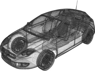 Fiat Bravo (2011) 3D Model preview