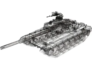 T-90 Russian Tank 3D Model preview