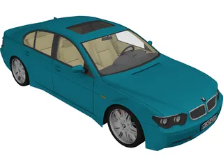 BMW 7-series 3D Model preview