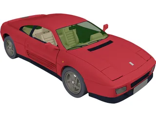 Ferrari 348 TB (1989) 3D Model preview