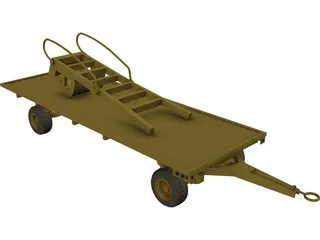 Aircraft Support 3D Model preview