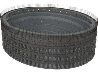 Coliseum Roman 3D Model preview