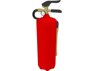 Fire Extinguisher 3D Model preview
