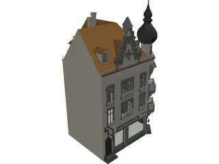 Town House 3D Model preview