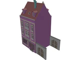 Town House 3D Model preview