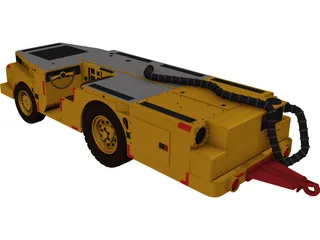 US Navy Carrier Tractor 3D Model preview