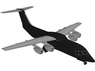 British Aerospace BAe 146 3D Model preview