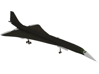 Concorde 3D Model preview