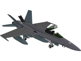 F-18 VFA-151 Hornet 3D Model preview