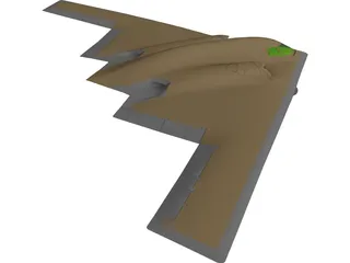 B-2 Northtrop Stealth 3D Model preview