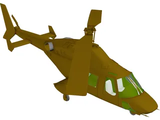 Bell 222 3D Model preview
