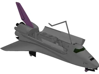 Space Shuttle 3D Model preview