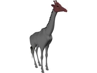 Giraffe 3D Model preview