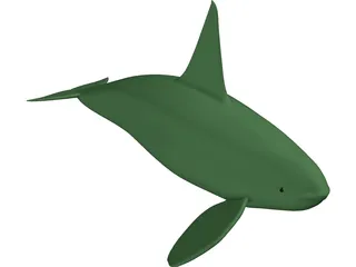 Whale Killer Male 3D Model preview