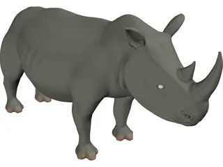 Rhinoceros 3D Model preview