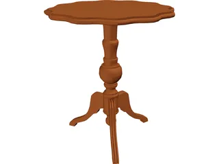 Table Tripod 3D Model preview