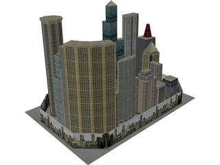 City Block 3D Model preview