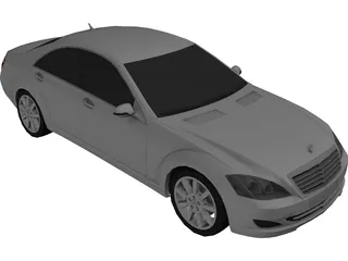 Mercedes-Benz S-Class (2006) 3D Model preview