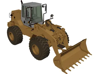 Fiatallis Loader FR-130 3D Model preview