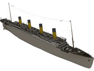 Titanic R.M.S 3D Model preview