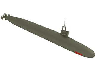 USS Ohio 3D Model preview
