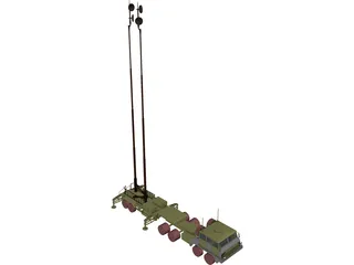 Patriot Antenna 3D Model preview