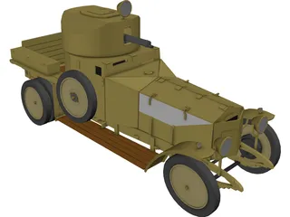 Rolls Royce Mk I (1941) 3D Model preview