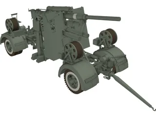 Flak 88 3D Model preview
