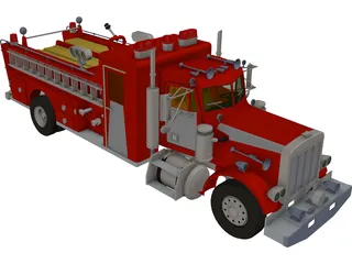 Peterbilt Firefight 3D Model preview