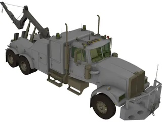 Wreck Recovery Truck 3D Model preview