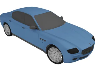 Maserati Quattroporte (2004) 3D Model preview