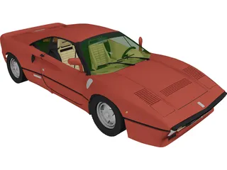 Ferrari 288 GTO (1984) 3D Model preview
