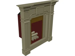 Fireplace 3D Model preview