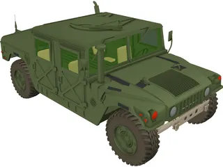 Hummer (1993) 3D Model preview