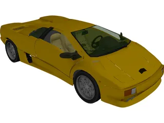 Lamborghini Diablo (1990) 3D Model preview