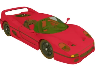 Ferrari F50 (1995) 3D Model preview